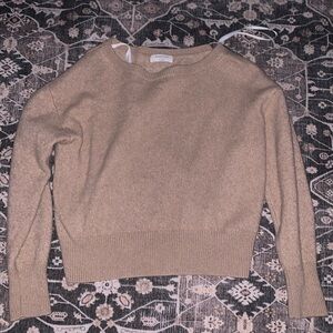 Aritzia Babaton Cashmere Sweater Tan